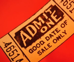 old fashioned ticket image