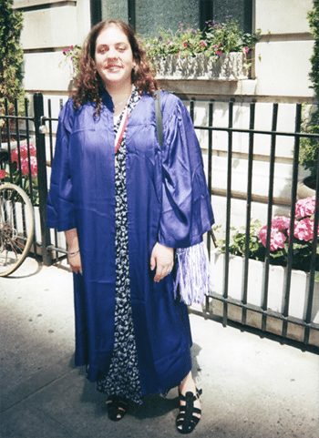 Me in 1999 at the NYU graduation